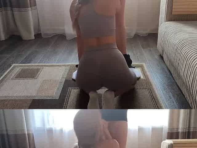 Fitness trainer's super hot homework turns into XXX porn video!