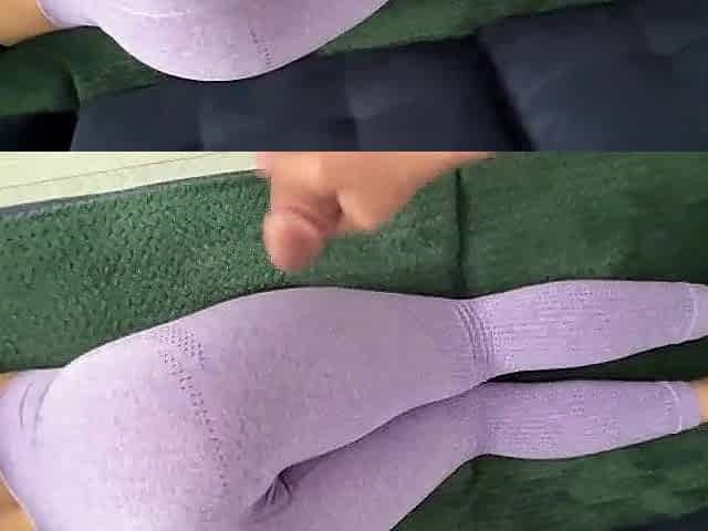 I cum all over on yoga panties my stepsis