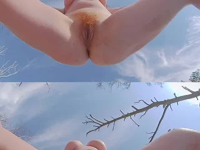 Giant Booty Hopeless Vigour Pissing on Public Beach - Bushy Redhead Twat Ginger Ale PAWG Pee Streams
