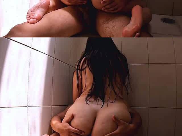 Amateur couple have PASSIONATE SEX in the shower