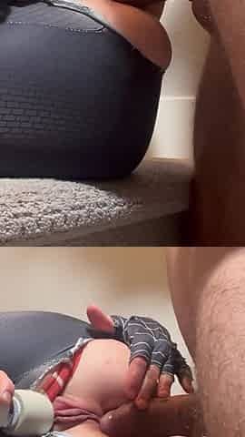Spider Girl Anal Destroyed by Big 8inch Dick, Anal Creampie