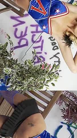 Chloe Conrad Dressed up as a Horny Cheerleader Just for You so Cum with Her