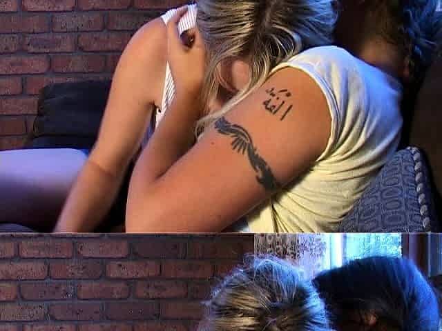 Pigtailed Brunette Lesbian Licks Hot Blonde