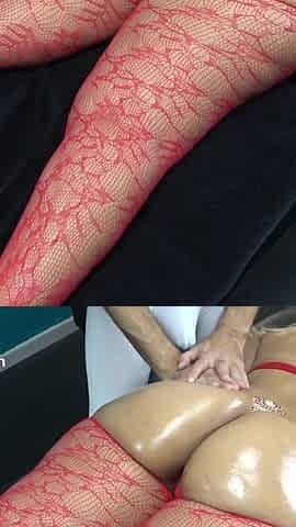 Husband Call Blonde Cheating Wife While She Is in Massage Center