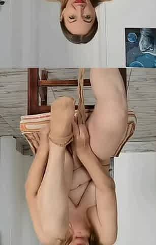 Kinky video! I am naked play with transparent pantyhose, wear it, take it off, put it inside my pussy... And talk dirty!