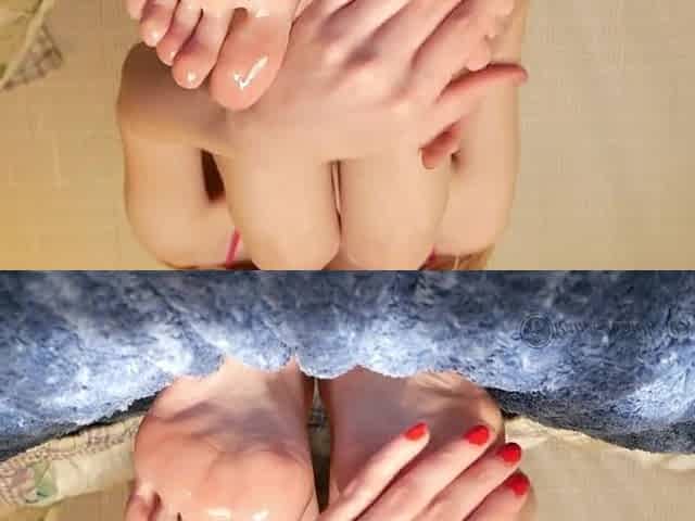 Oil on Red Toes