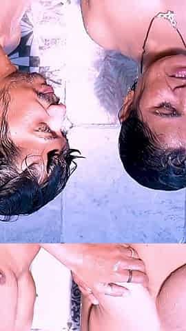 Horny Couple Fucking in Bathroom