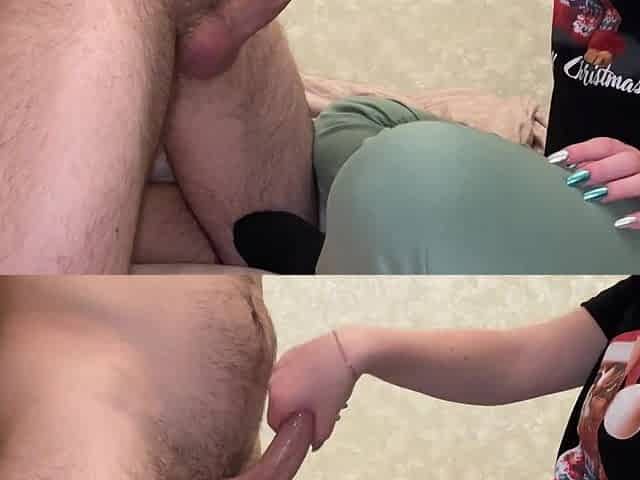 2025 starts with TUGJOB and PALPITATING SPUNK FLOW and POST-CLIMAX Masturbation
