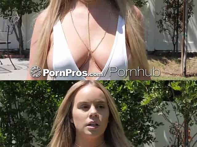 PORNPROS Breasty Golden-haired Implores For Cum On Her Face