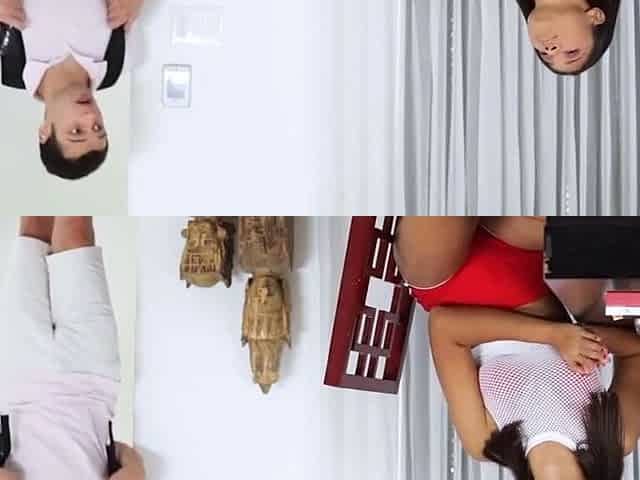 Latina stepsister gives her brother a creampie after he