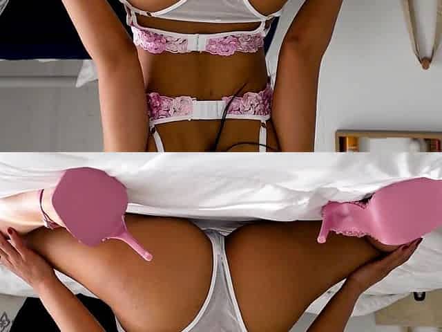 Cute Little Asian Pillow Humping On Her Bed - Jada Kai