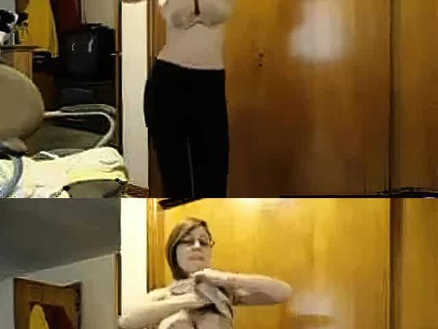Busty Nerd with Glasses on Webcam