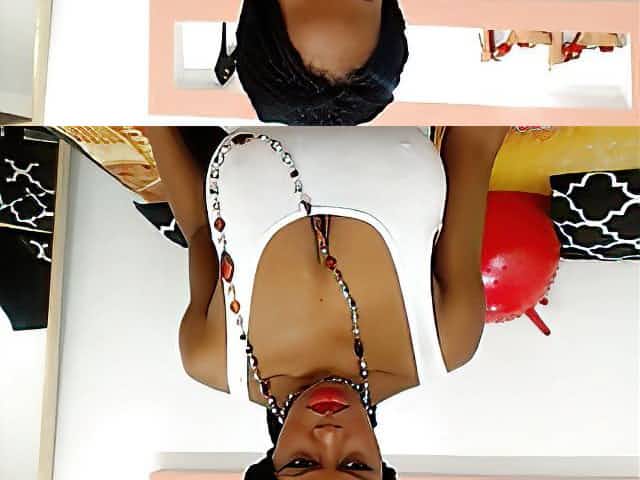 Black Madonna shows her saggy boobs and big ass