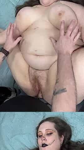 Hawt big beautiful woman Halloween Anal Creampie ???