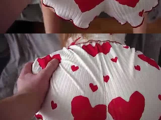 Screwed a angel with short shorts on the side of her large butt
