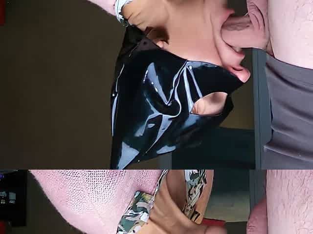Milf Catwoman Gives Close-up Blowjob And Swallows Cum Throbbing To Play With Next P1