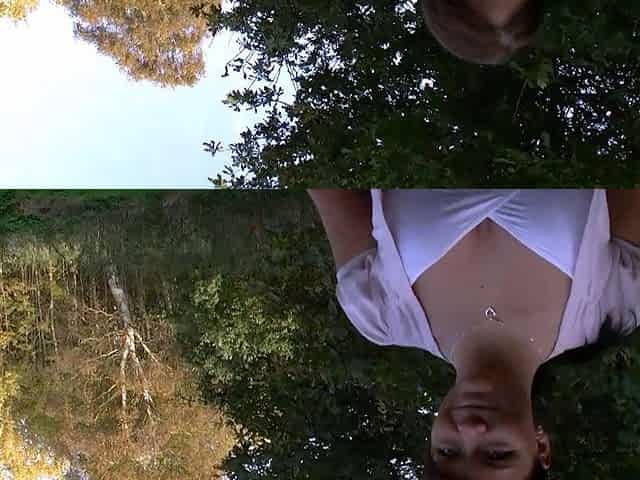 Giant dick fills brunette teens ass
