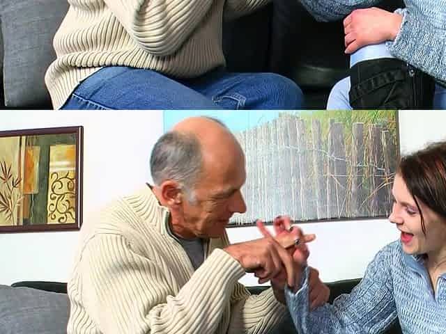 Horny German grandpa fucks the neighbor next door