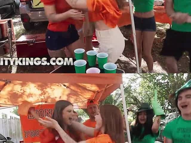 REALITY KINGS - College Cuties Sky Wonderland & Katerina Deville Are Biggest Football Fans & Rod Lovers