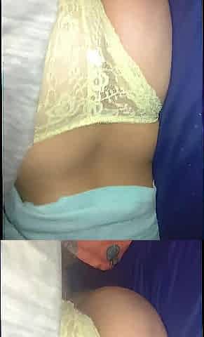 Underclothes on the side and butt oral-sex