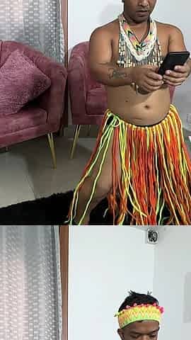 My Pregnant Stepsister Watching Me Do a Live Dance in My Hawaiian Costume and Asks Me to Put in Her.