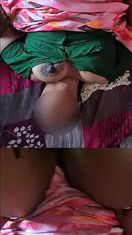 Sexy Amateur Indian Wife in Green Blouse Missionary Fuck & Doggy Style Pussy Creampie