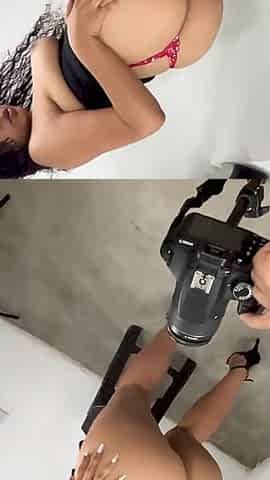 Sucking the Photographer's Cock Until He Cums on My Face