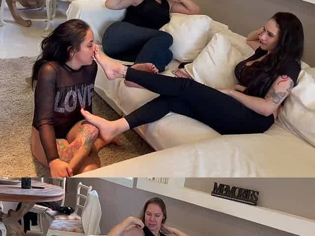 Sweet Feet Worship LESDOM porn video