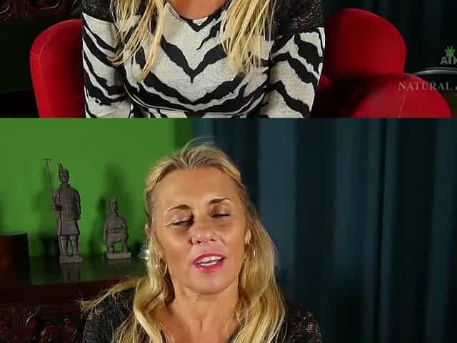 Goes With Her Fingers Deep Inside Her Wet Cunt, While She Rubs Her Tits