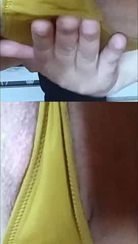 Muslim Wife fingering her wet pussy