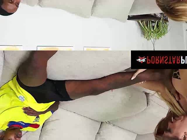 PORNSTAR PLATINUM Andrea Grey Gives Weenie Massage In advance of BBC Ride