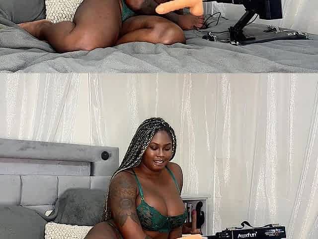 Black Xeinna Rose Put Screwing Machine to Work