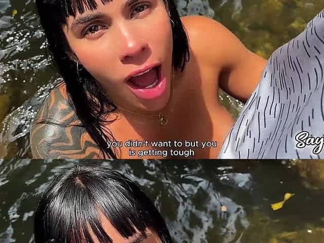 My Stepbrother Takes Me to the River and I Fuck Him in Public with My Big Ass - Sayafit