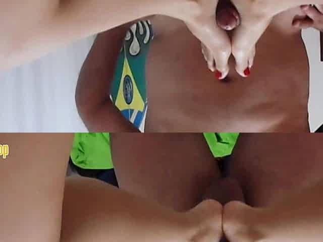 Homemade Footjob POV