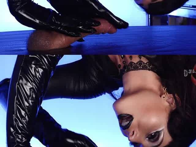 Gothic Milking Table FLESHLIGHT Edging Tugjob