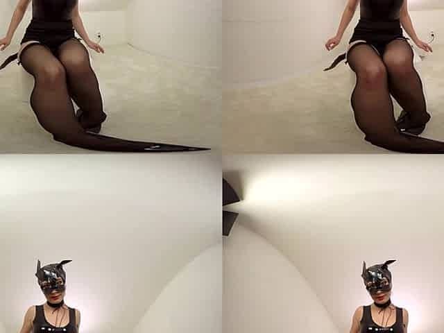 Cosplaying Babe Toying - Costume Solo Model Glass Dildo