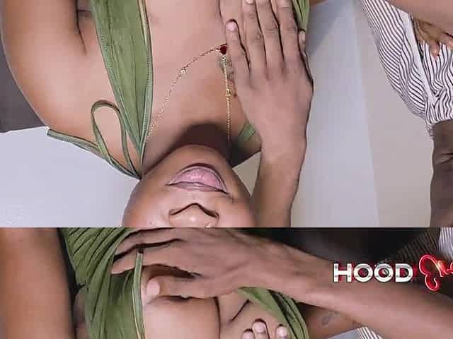 Enjoyable black honey gets piped down by massive Afro penis.