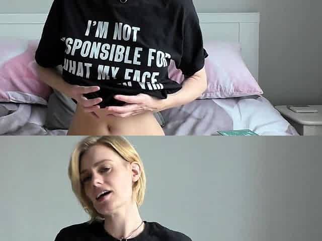 Blonde teen vicki toy fuck her shave sex holes