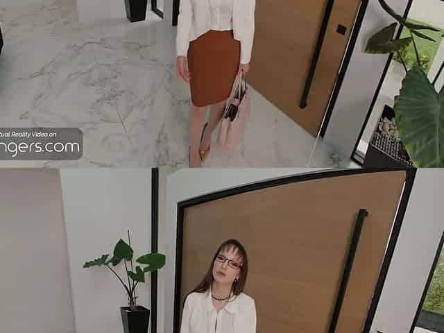 VR Bangers: Hot Office Lady Lexi Luna Sucks a Large Weenie & Screws Lap Dance pt.two