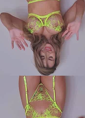 Hot babe with big boobs playing with her lactating boobs