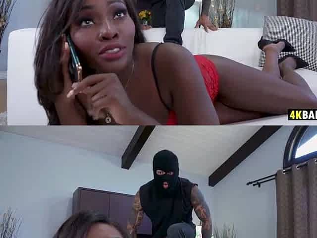 Black GF screws the hung intruder - Osa Fascinating