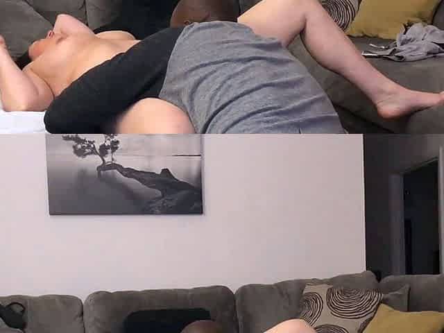 Big ass pale brunette milf with