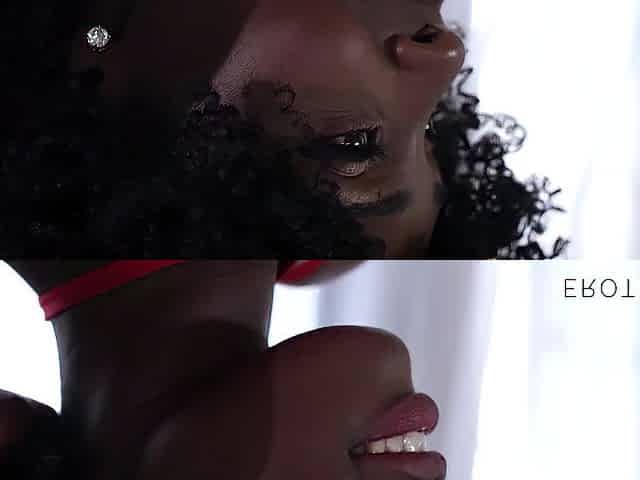 Sexy Black In Red Underware Gets Hirsute Snatch Eaten Then Rides For Creampie