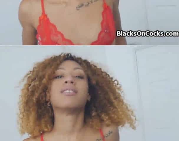 Anniversary bj by black gf in underware