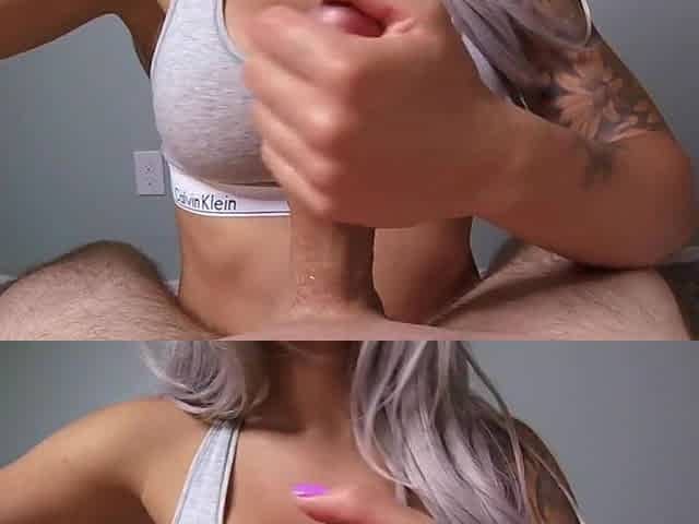 POV Titty fuck with petite teen from gym