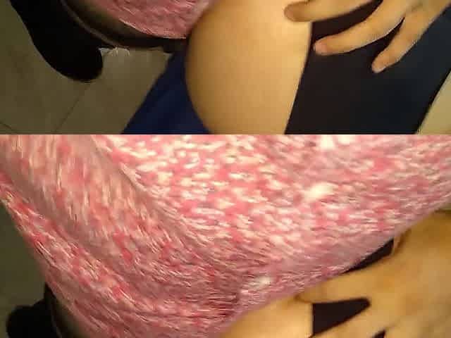Spankin' that white booty!