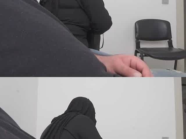 This Muslim woman is SHOCKED !!! This babe Caught me Wanking in Hospital expecting room.