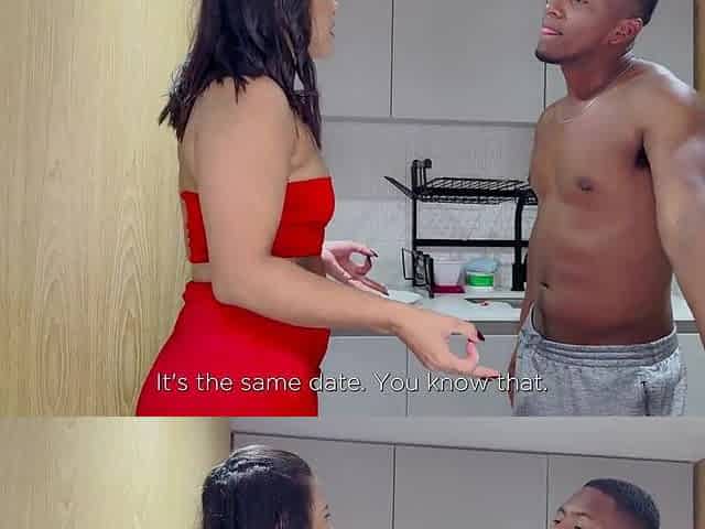 Kylei ellish longs for a large Ebony weenie against her boyfriend's desires