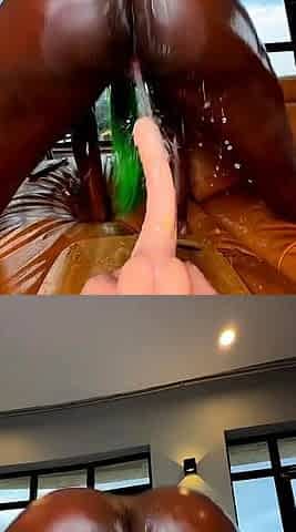 Hot Black Maid Does Some Webcam Black and Ebony