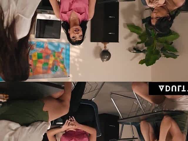 ADULT TIME - Closeted Lulu Chu 1st three-Way With Lesbo Teacher Chloe Amour & mother I'd like to fuck Little Puck